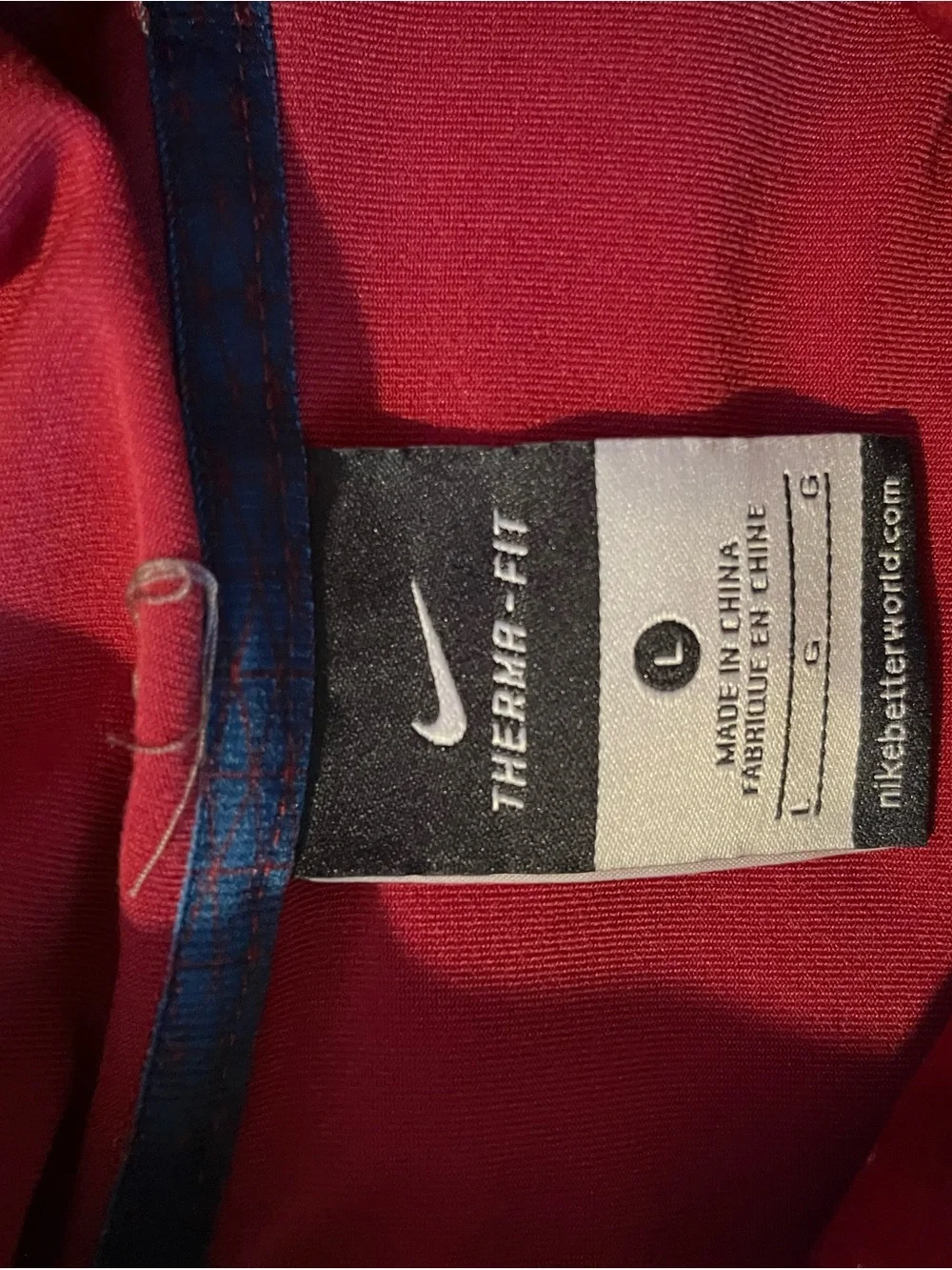 Nike Red Jacket with Black Logo Detail